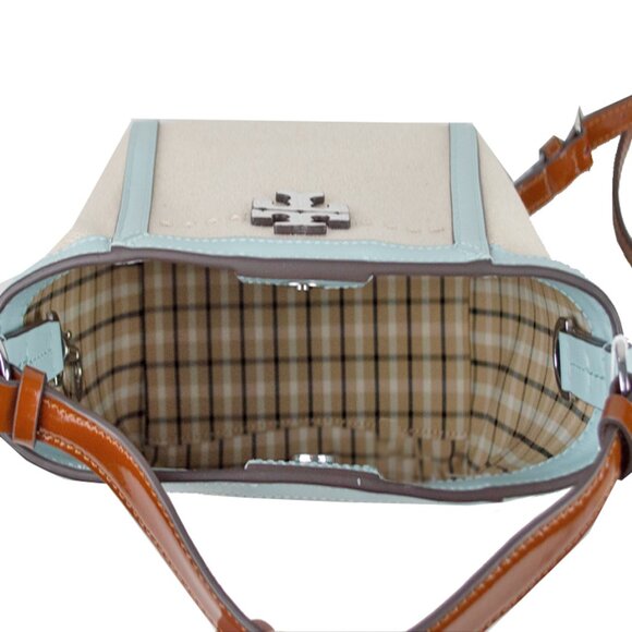 Tory Burch Small McGraw Canvas Bucket Bag - Picture 9 of 13